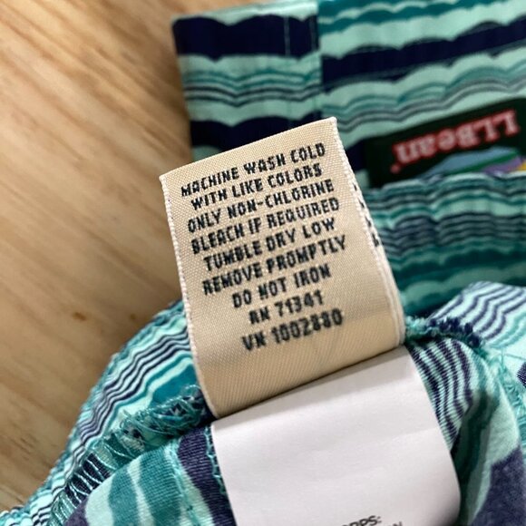 L.L. Bean Packable Stowaway Shorts Women's Small Print Beach Wave NWT SW-1757 - Picture 11 of 14
